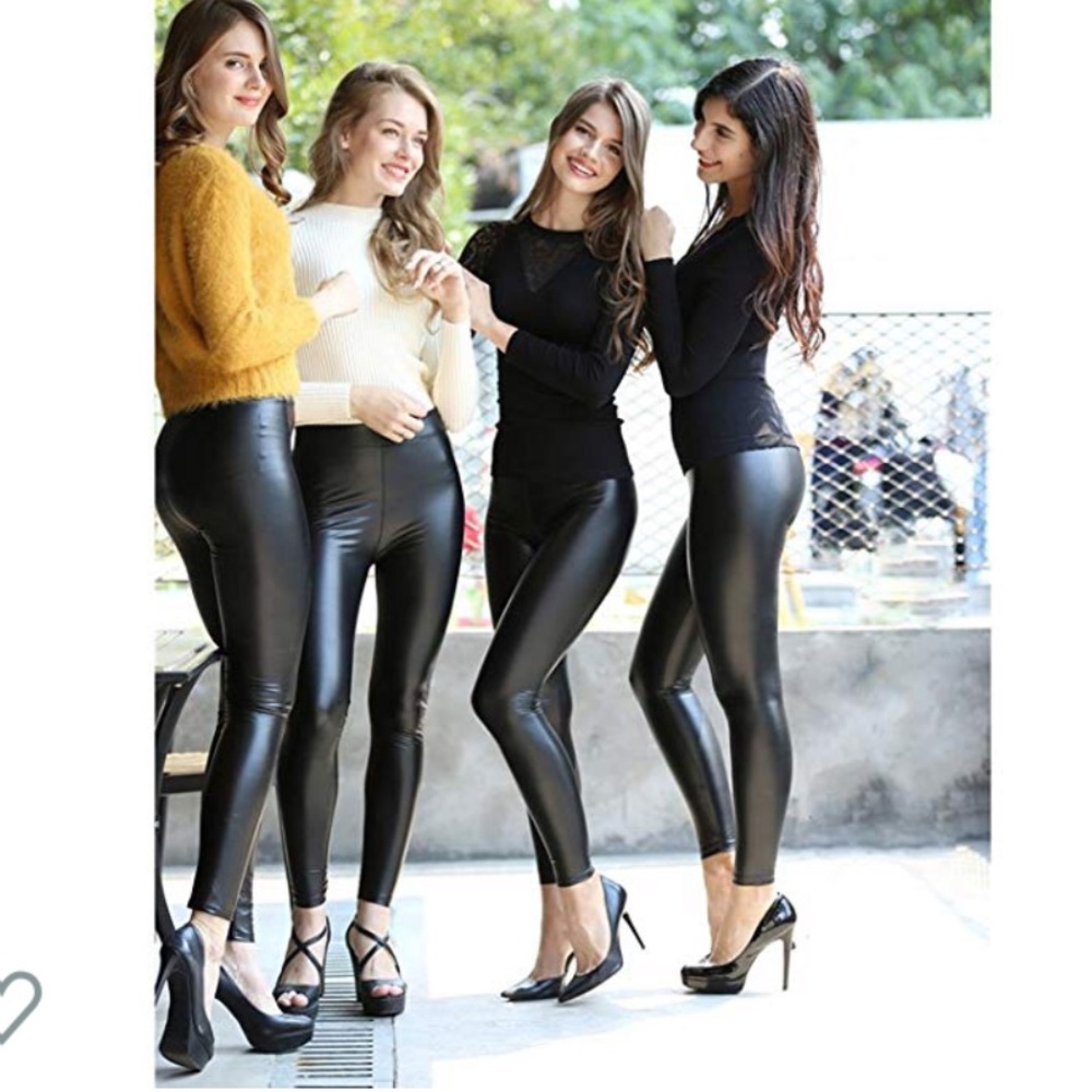 Faux leather leggings matteNWT